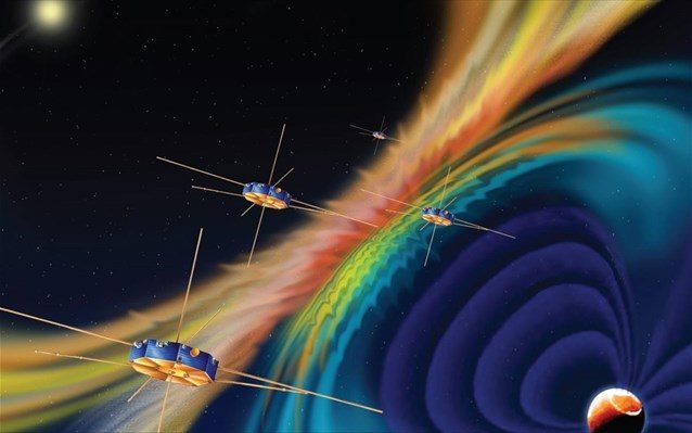 Η μαγνητική επανασύνδεση οφείλεται στην τοπική συσσώρευση ενέργειας σε μαγνητικά πεδία, η οποία απελευθερώνονται απότομα με «μαγνητικές εκρήξεις», δηλαδή με την επιτάχυνση φορτισμένων σωματιδίων σε ταχύτητες κοντά στην ταχύτητα του φωτός.